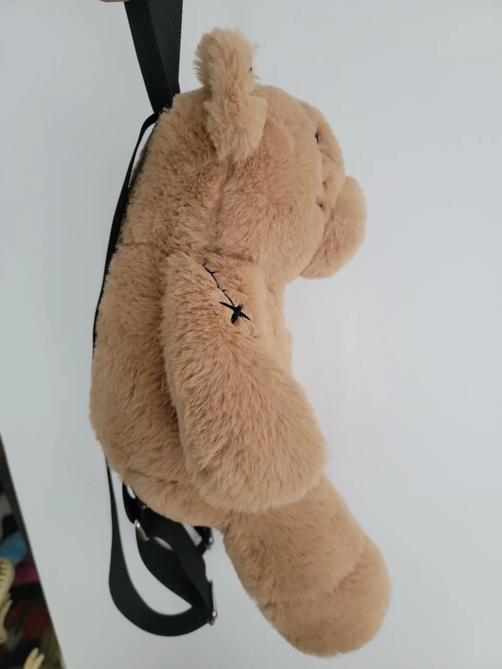 Plush Teddy Bear Backpack with Pink Patch Heart-Spirit Halloween
